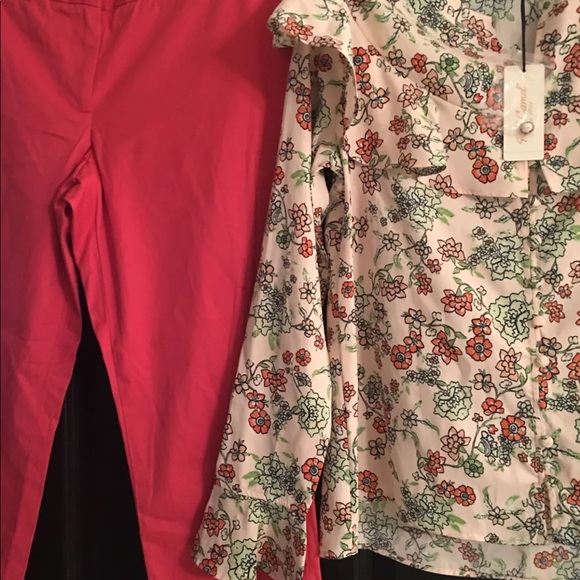 Talbots Size and ruffle top lot of 2 new and Euc - Picture 6 of 8